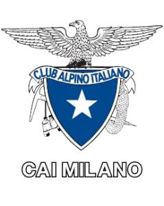 Logo CAI Milano contornato bianco