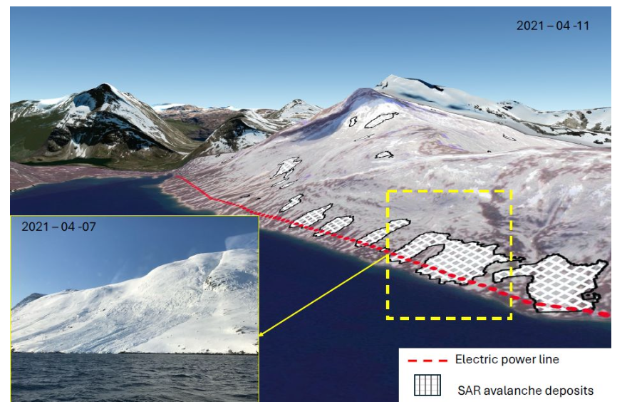 Identificazione depositi valanghivi da SAR in aree remote